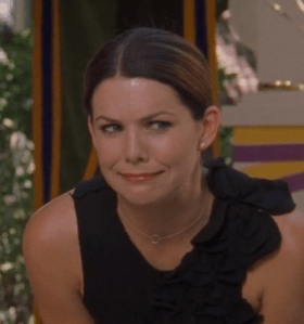 The "My character just said something so stupid I cannot keep a straight face" face.